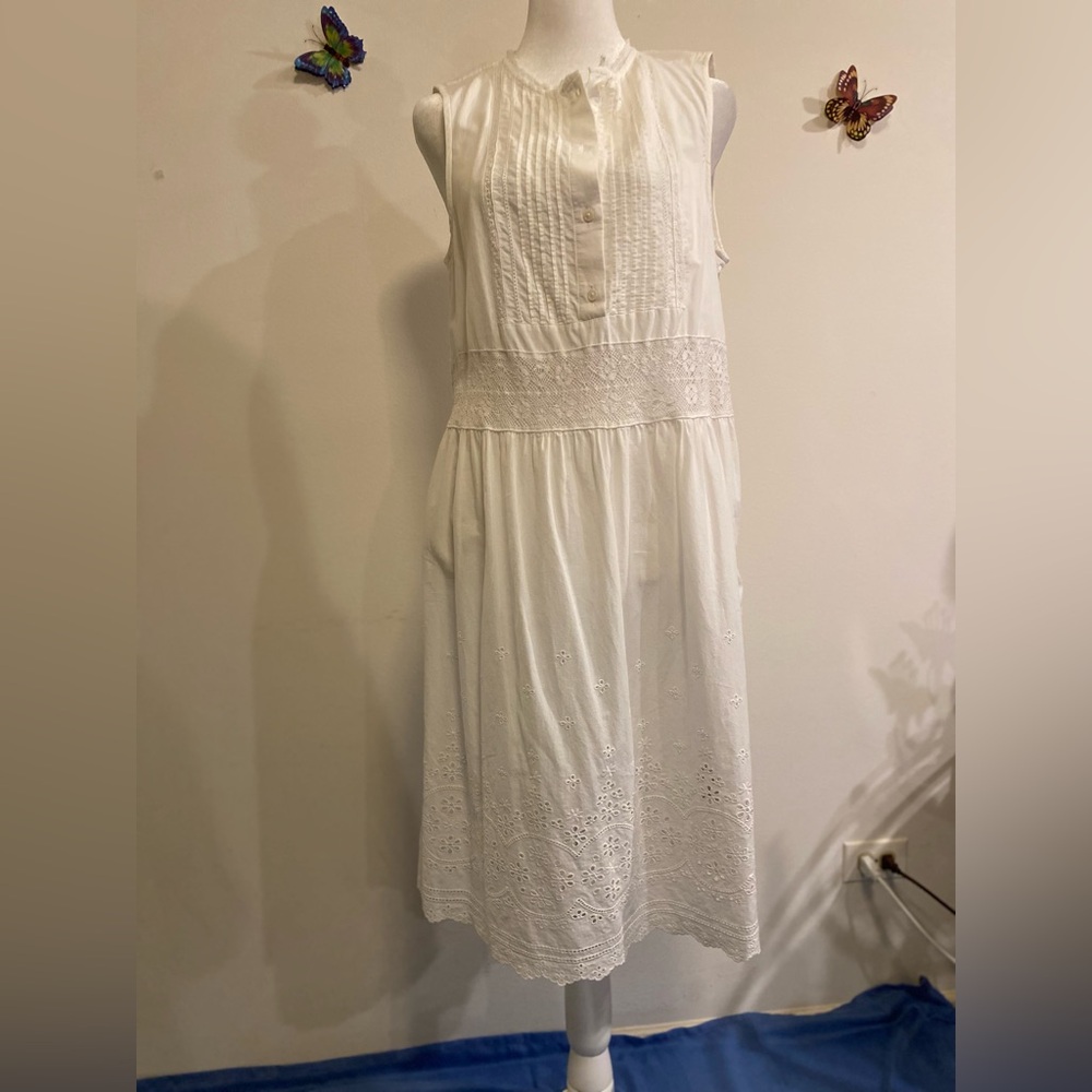 Levi’s White sleeves Cotton Lightweight Dress size Large